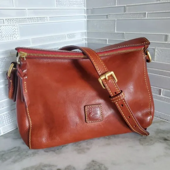 NWOT Dooney and Bourke Laurel Ginger Florentine Crossbody Bag - Picture 6 of 16